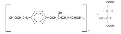 Image Of Metoprolol Tartrate Chemical Structure (Metoprolol Tartrate)
